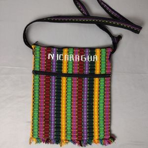 Nicaragua Colorful Textile Messenger Bag Cute Purse